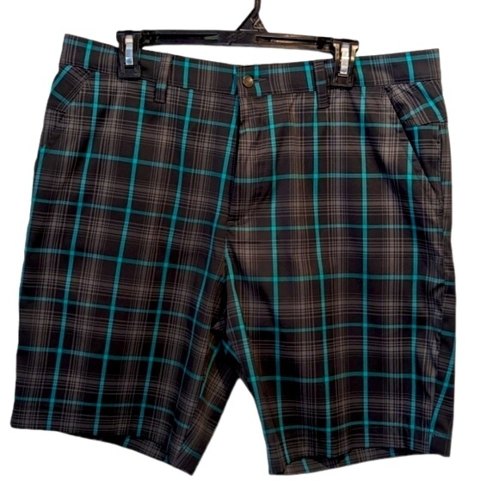Callaway Grey Plaid Golf Shorts Size 34